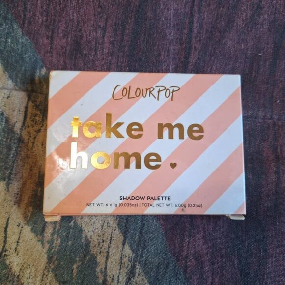 🌟 ColourPop Take Me Home Eyeshadow Palette – 6 Shades (Used, Box Included) - Picture 4 of 4